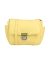 Msgm Debossed-logo-plaque Cross-body Bag In Yellow