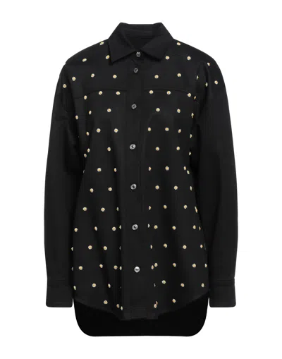Msgm Denim Shirts In Black