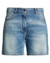 Msgm Woman Denim Shorts Blue Size 10 Cotton In Blue