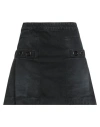 Msgm Woman Denim Skirt Black Size 6 Cotton In Black