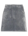 Msgm Woman Denim Skirt Slate Blue Size 4 Cotton, Elastane