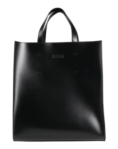 Msgm Woman Handbag Black Size - Calfskin