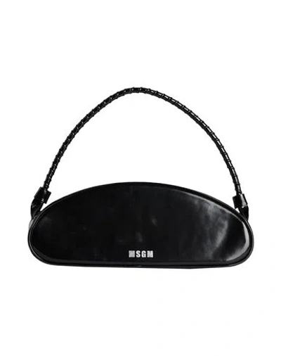 Msgm Woman Handbag Black Size - Leather