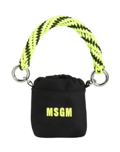 Msgm Woman Handbag Black Size - Polyester