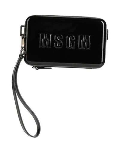 Msgm Woman Handbag Black Size - Polyurethane