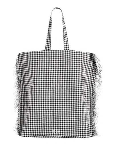 Msgm Woman Handbag Black Size - Viscose, Linen, Polyester, Cotton