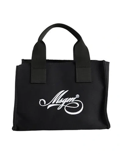 Msgm Woman Handbag Black Size - Cotton, Polyester