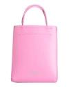 Msgm Woman Handbag Fuchsia Size - Leather In Pink