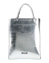 Msgm Woman Handbag Silver Size - Leather