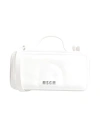 Msgm Woman Handbag White Size - Calfskin