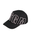Msgm Woman Hat Black Size Onesize Cotton