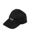 Msgm Woman Hat Black Size Onesize Cotton