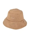 Msgm Woman Hat Camel Size S Wool, Polyamide