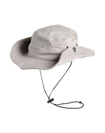 Msgm Woman Hat Grey Size S Cotton, Elastane