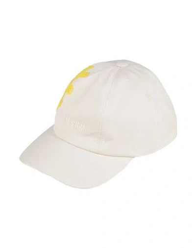 Msgm Woman Hat Ivory Size Onesize Cotton, Elastane In White
