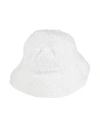 Msgm Woman Hat White Size M Polyamide, Polyester, Acrylic