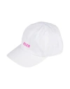 Msgm Woman Hat White Size Onesize Cotton In White