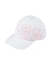 Msgm Woman Hat White Size Onesize Cotton