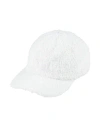 Msgm Woman Hat White Size Onesize Polyamide, Polyester, Acrylic In White