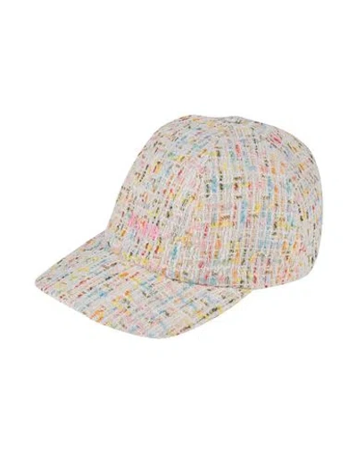 Msgm Woman Hat White Size Onesize Polyester