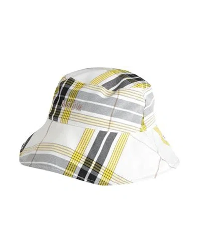 Msgm Woman Hat White Size S Polyester