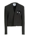 Msgm Woman Jacket Black Size 10 Polyester, Elastane, Pvc - Polyvinyl Chloride, Polyamide In Black