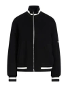 Msgm Woman Jacket Black Size 4 Virgin Wool, Polyamide