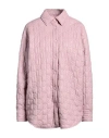 Msgm Woman Jacket Pink Size 2 Polyester