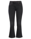 Msgm Woman Jeans Black Size 4 Cotton, Elastane In Black