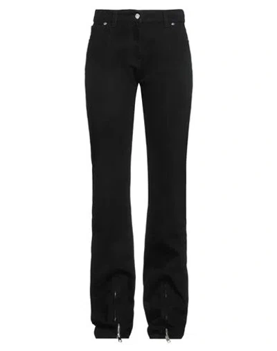 Msgm Woman Jeans Black Size 8 Cotton