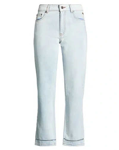 Msgm Woman Jeans Blue Size 10 Cotton