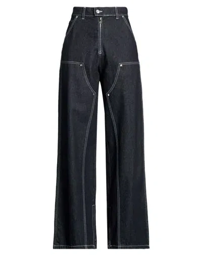 Msgm Woman Jeans Blue Size 10 Cotton