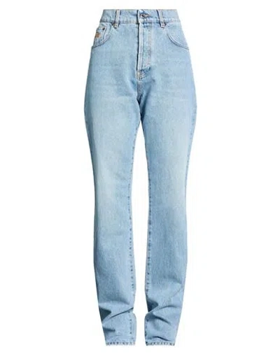 Msgm Woman Jeans Blue Size 10 Cotton