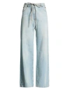 Msgm Woman Jeans Blue Size 4 Cotton In Blue