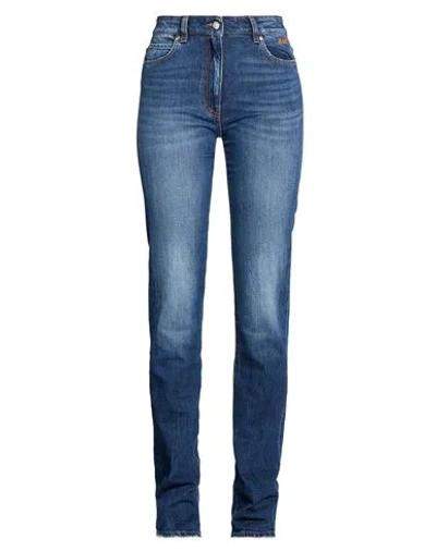 Msgm Woman Jeans Blue Size 4 Cotton, Elastane