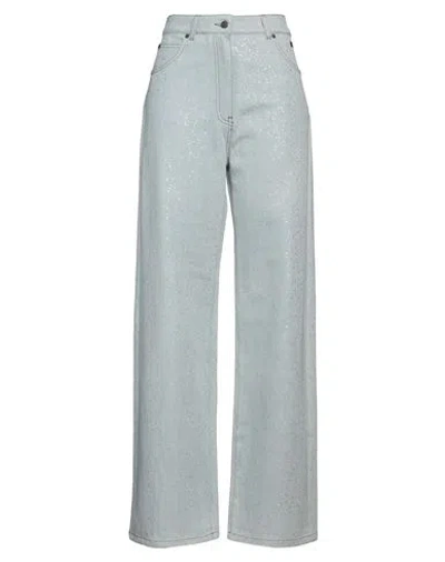 Msgm Woman Jeans Blue Size 6 Cotton