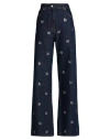 Msgm Woman Jeans Blue Size 8 Cotton In Blue