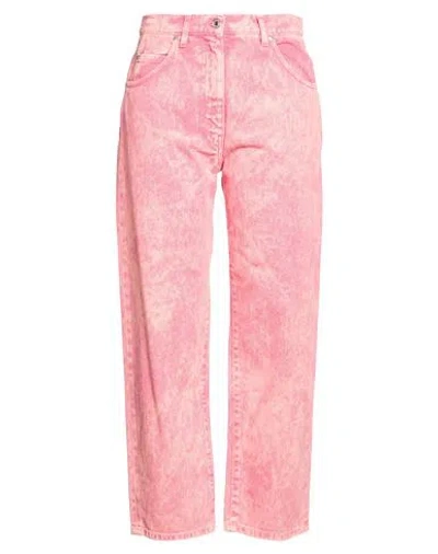 Msgm Woman Jeans Pink Size 6 Cotton