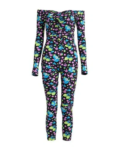Msgm Woman Jumpsuit Black Size 4 Polyamide, Elastane
