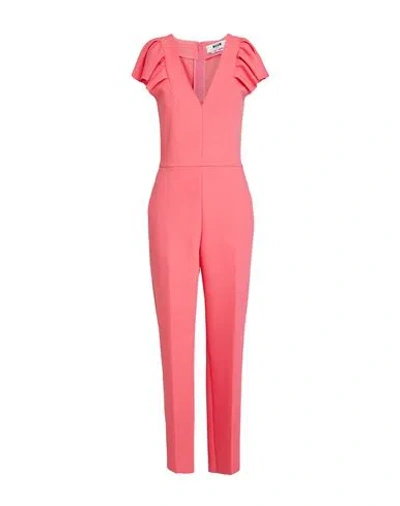 Msgm Woman Jumpsuit Pink Size 6 Polyester, Viscose, Elastane