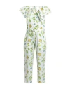Msgm Woman Jumpsuit White Size 4 Cotton In White
