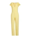 Msgm Woman Jumpsuit Yellow Size 8 Polyester, Viscose, Elastane In Yellow