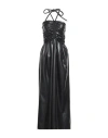 Msgm Woman Maxi Dress Black Size 2 Polyester In Black