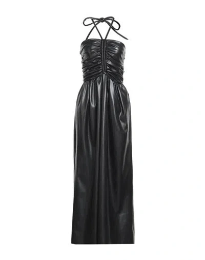 Msgm Woman Maxi Dress Black Size 2 Polyester