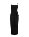 Msgm Woman Maxi Dress Black Size 2 Viscose, Polyester, Elastane