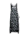Msgm Woman Maxi Dress Black Size 6 Polyester In Black