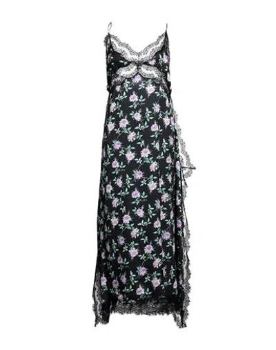 Msgm Woman Maxi Dress Black Size 6 Polyester