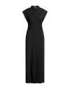 Msgm Woman Maxi Dress Black Size L Cotton, Elastane