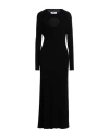 Msgm Woman Maxi Dress Black Size M Viscose, Polyester In Black