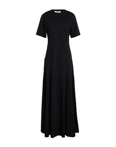 Msgm Woman Maxi Dress Black Size S Cotton